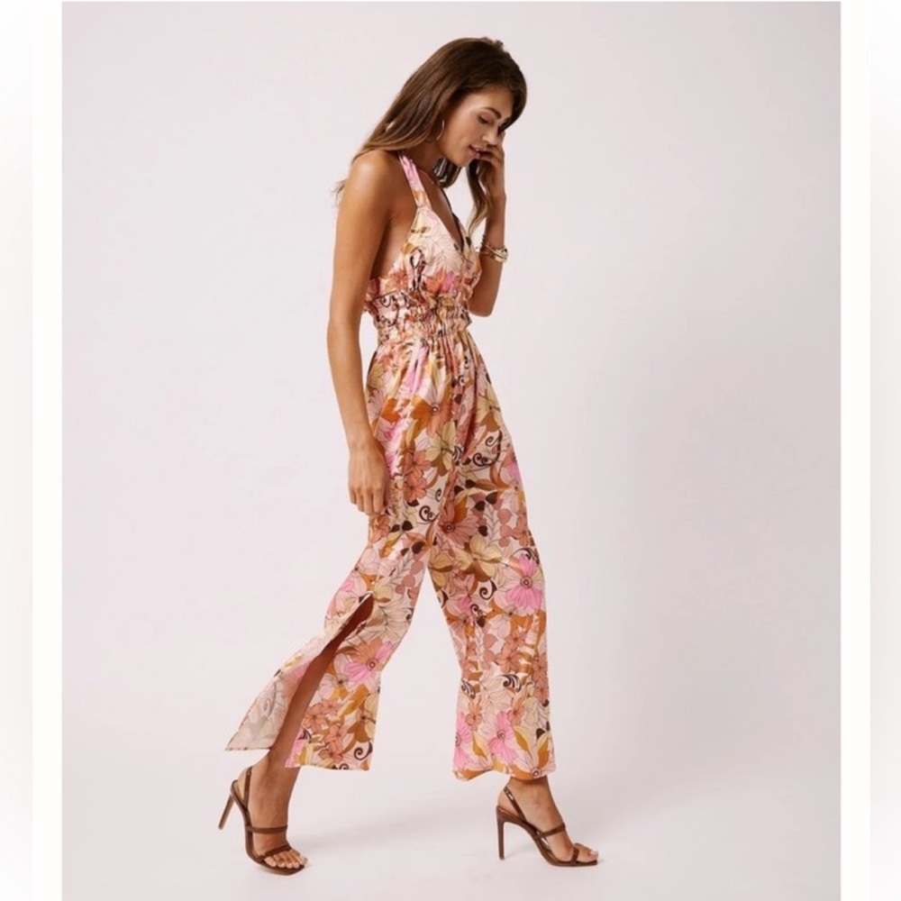 Rays For Days Betony Jumpsuit in Bardot Floral Size Medium Retro Style - Picture 4 of 12